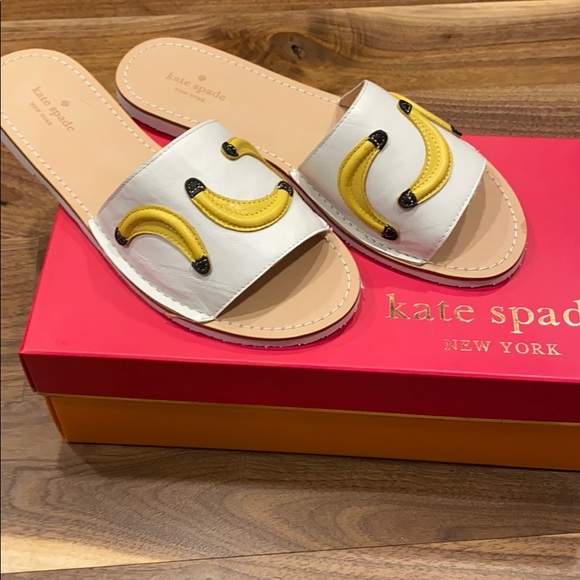 kate spade Shoes - Kate Spade ivone Thats banana slides